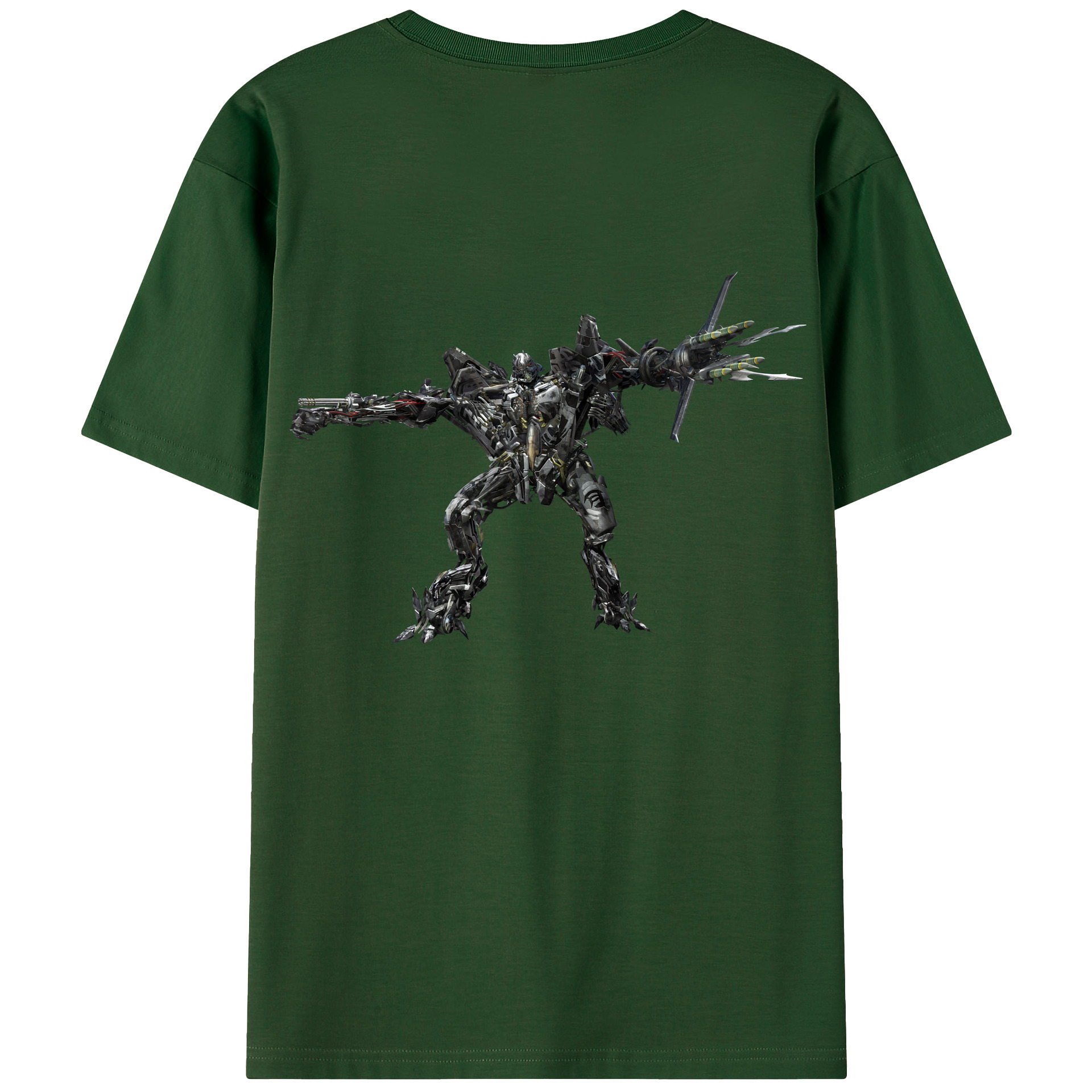 （画像用） Transformers トランスフォーマー 綿100％半袖Tシャツ（背面プリント）